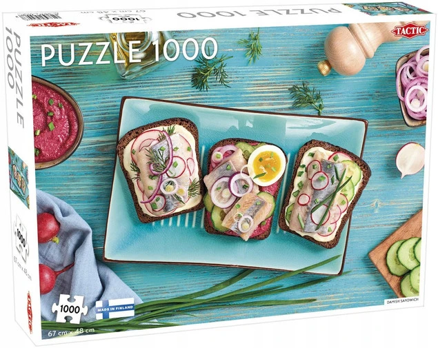 Puzzle Tactic Danish Sandwich 1000 elementów – widok opakowania