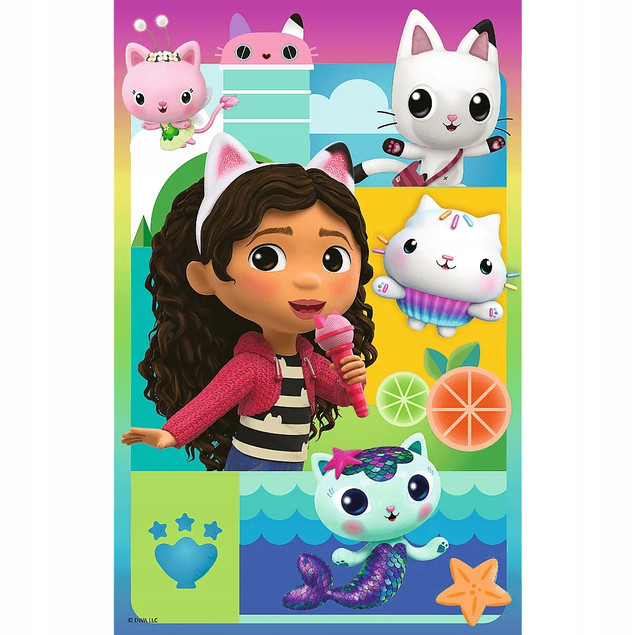 Puzzle Trefl 160 el. Koci Domek Gabby Piękna Gabby + Plakat