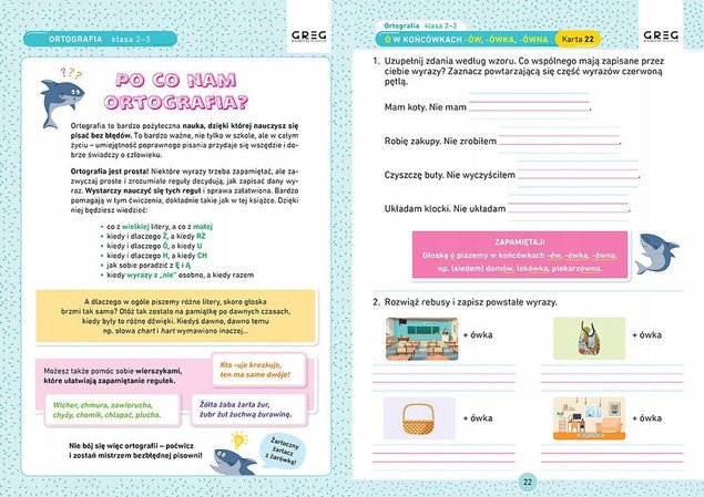Ortografia Karty Pracy W Szkole I Domu klasy 2-3 – Marta Kurdziel