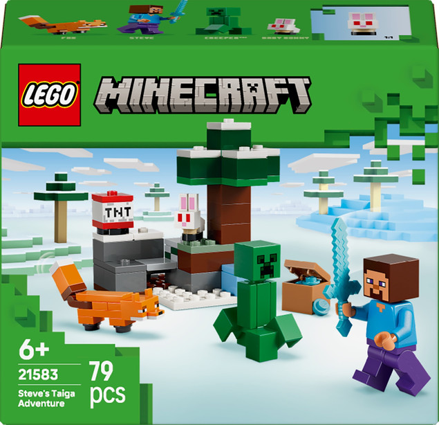 LEGO Minecraft Przygoda Steve’a w tajdze 21583