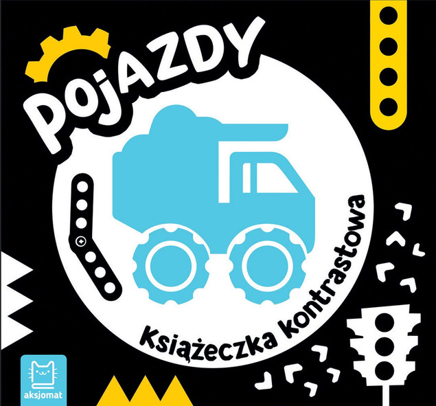 Książeczka Kontrastowa Pojazdy Rozwój Widzenia 0+ Aksjomat 3985