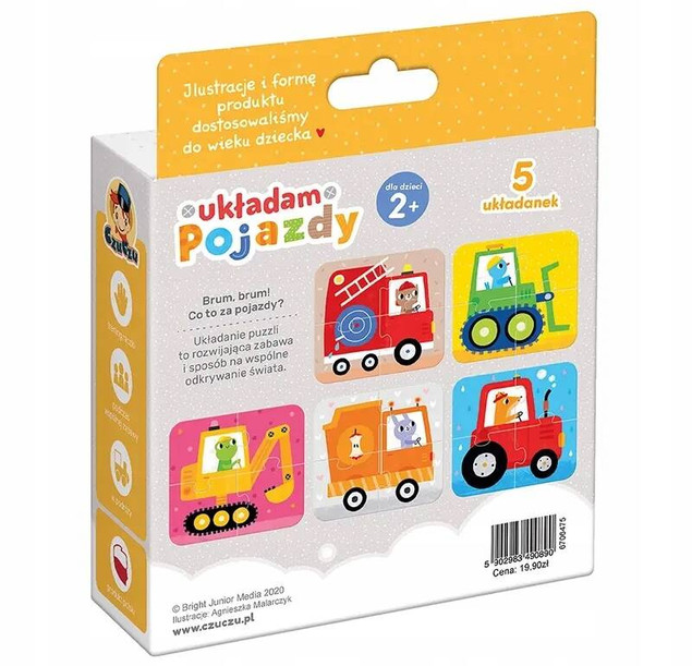 Puzzle Układam Pojazdy 2+ CzuCzu