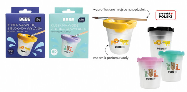 Kubek na wodę z blokadą wylania BB mix