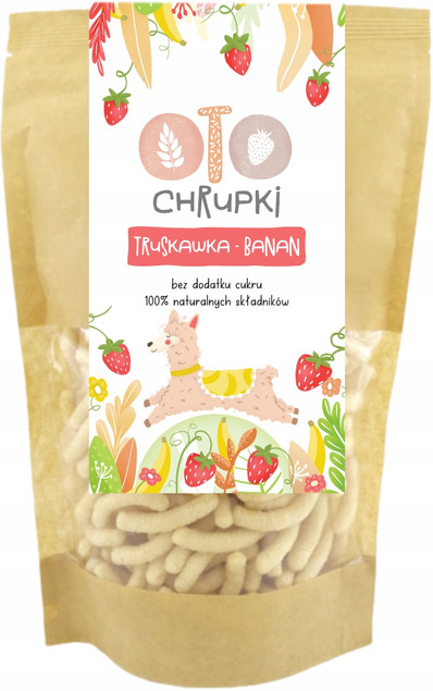 OTO Chrupki Truskawka-Banan Orkiszowe Bez Cukru 25g