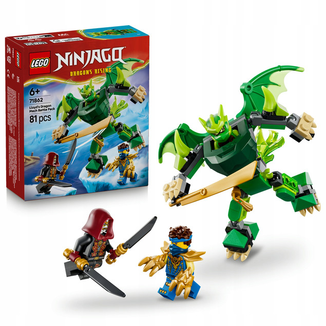 LEGO NINJAGO 71862 Zestaw Bojowy: Smoczy Mech Lloyda