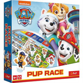 PSI PATROL Gra Rodzinna PUP RACE Psi Wyścig Paw Patrol 4+ Trefl 02579