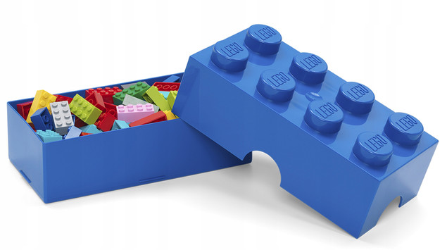 Śniadaniówka POJEMNIK NA LEGO Lunch Box 8 Niebieski - Klocek LEGO