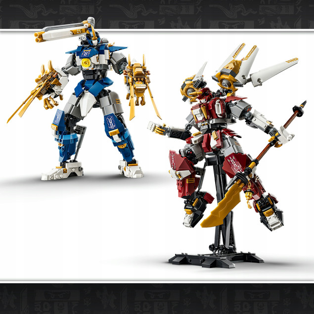 LEGO NINJAGO 71870 Tytanowe Roboty Mechy Kai Nya – Zestaw Klocków