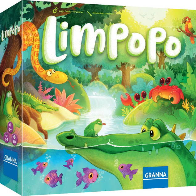 Gra Planszowa Granna Limpopo – Krokodyle Polowanie na Refleks
