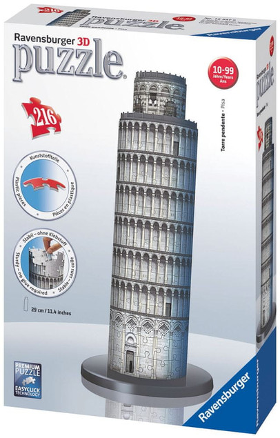 Ravensburger Puzzle 3D 216 Krzywa Wieża w Pizie