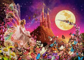 Puzzle 200 Układanka Magia WRÓŻKA Noc Motyle Góra Fantazja Bajka 7+ Castor