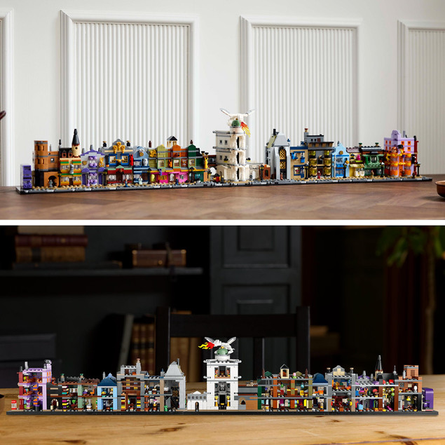 LEGO Harry Potter 76444 Sklepy na Ulicy Pokątnej Mikroskala Kolekcjonerska