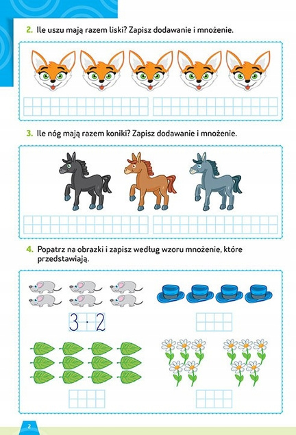 ZESTAW 3 Książeczek - DODAWANIE ODEJMOWANIE MNOŻENIE DZIELENIE Greg kl 1-3