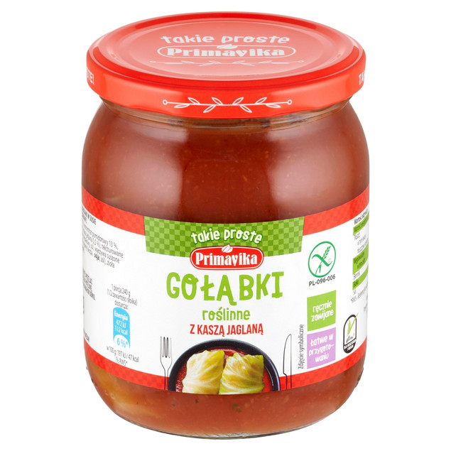 Primavika Gołąbki wege z kaszą jaglaną 480 g