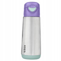 B.box Butelka Termiczna Sportowa z Ustnikiem 500ml Stalowa Lilac Pop 3+