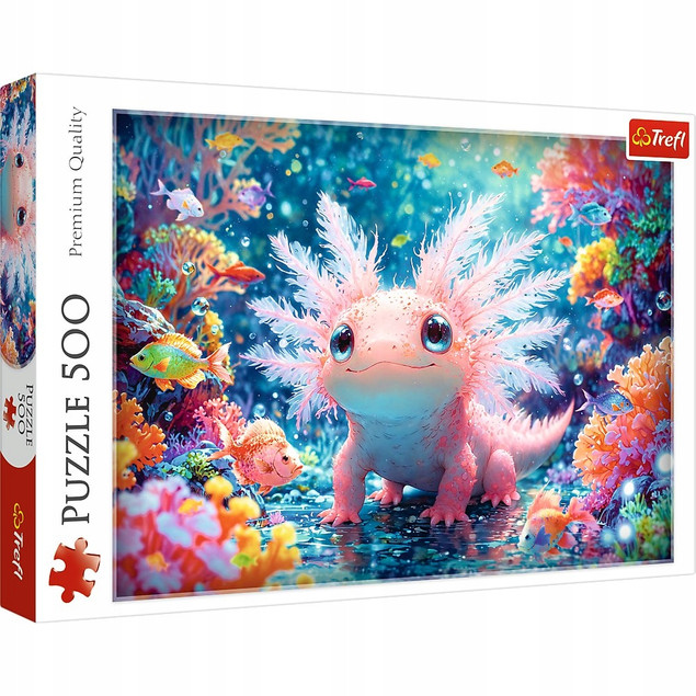 Puzzle Trefl 500 elementów Aksolotl