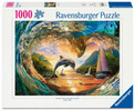 Puzzle Delfin o zachodzie słońca 1000 elementów Ravensburger