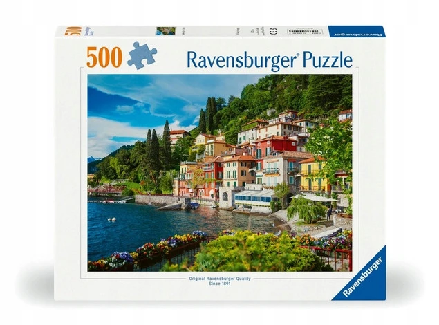 Puzzle Ravensburger 500 elementów Jezioro Como, Włochy