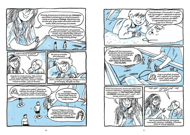 Gramatyka w komiksie. Baba od polskiego przedstawia Aneta Korycińska