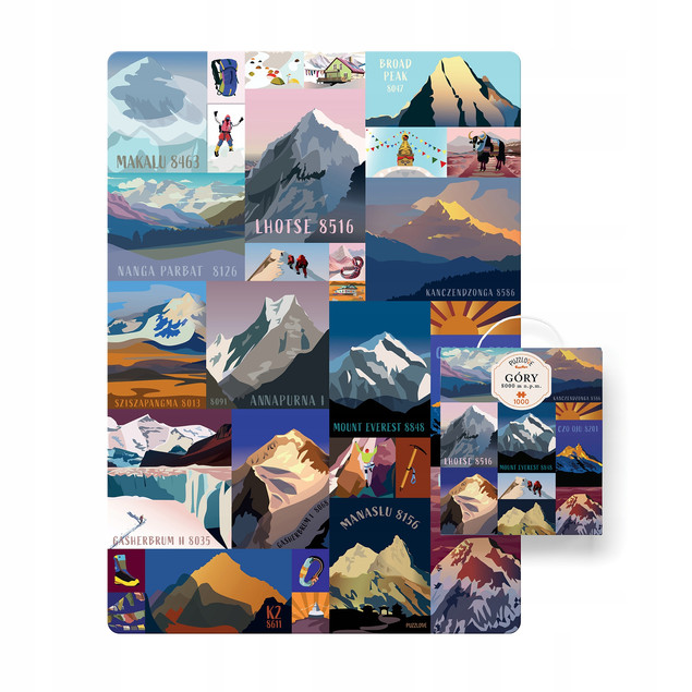 Puzzle Puzzlove CzuCzu 1000 elementów Góry 8000 m n.p.m. – Himalaje Karakorum