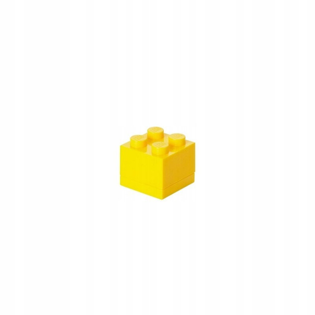 Pojemnik LEGO Mini 2x2 Żółty 40111732 na Przekąski i Drobiazgi