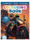 MOTOCYKLE KOLOROWANKA Z NAKLEJKAMI (KSIĄŻKA)