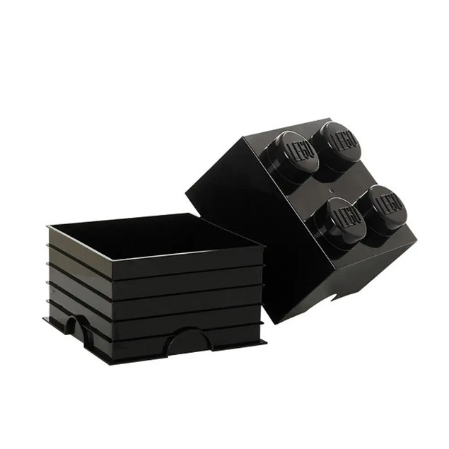 LEGO Pojemnik na Klocki Storage Brick 4 Czarny 25x25x18cm