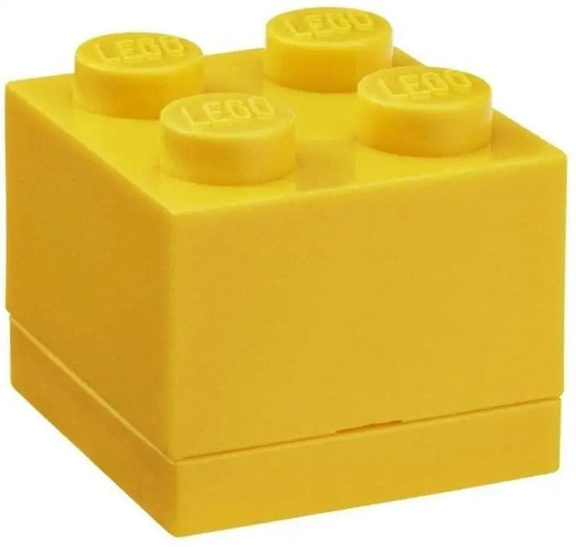 Pojemnik LEGO Mini 2x2 Żółty 40111732 na Przekąski i Drobiazgi