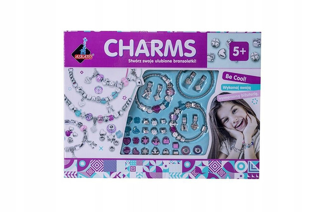 Askato Charms Zestaw Kreatywny do Robienia Bransoletek i Naszyjników DIY