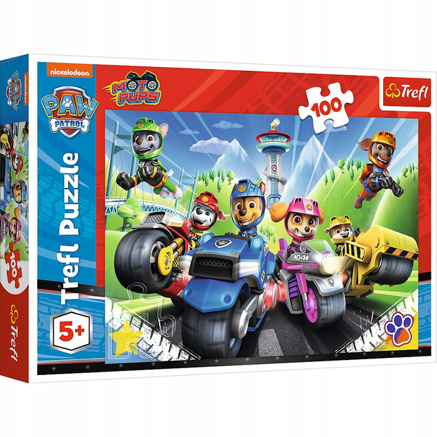 Puzzle 100 el. Psi Patrol – Moto Pieski (Trefl)