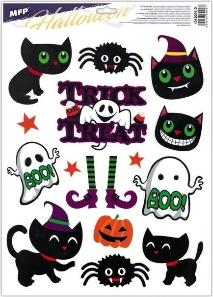 NAKLEJKA OKIENNA HALLOWEEN 30x42cm MIX 1szt. MFP