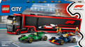 Klocki LEGO CITY 60445 F1 Ciężarówka z Bolidami RB20 i AMR24