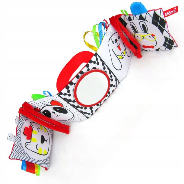 Mom's Care Książeczka Sensoryczna Kontrastowa Osłona Lusterko 0+ Hencz Toys