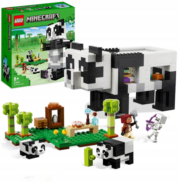 LEGO Minecraft Rezerwat Pandy 553el. 8+ 21245