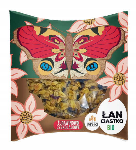 Ciastko Irenki Łan żurawinowo czekoladowe Bio 40 g