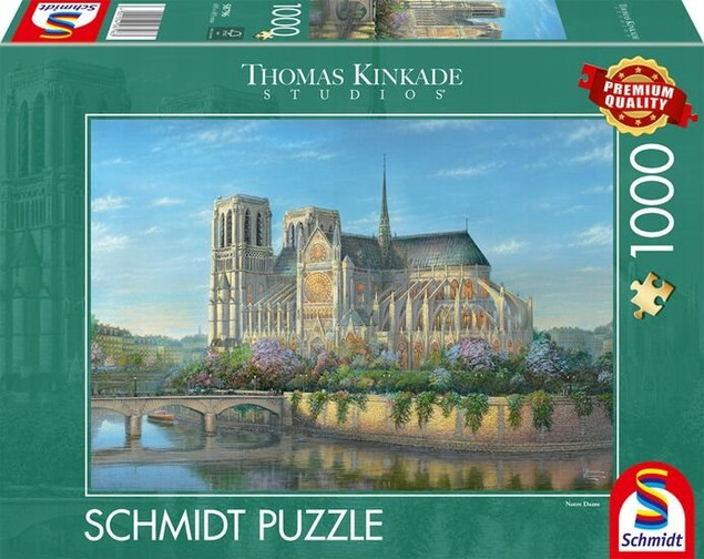 Puzzle Schmidt Spiele 1000 elementów Notre-Dame Paryż Układanka