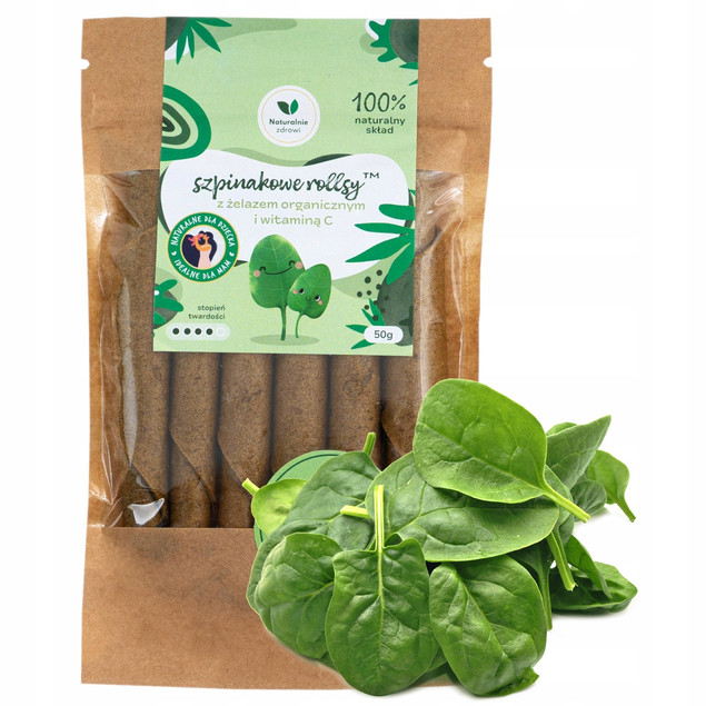 3x Zestaw ROLLSY Witaminowe SZPINAK MARCHEW DYNIA Naturalnie Zdrowi (3x50g)