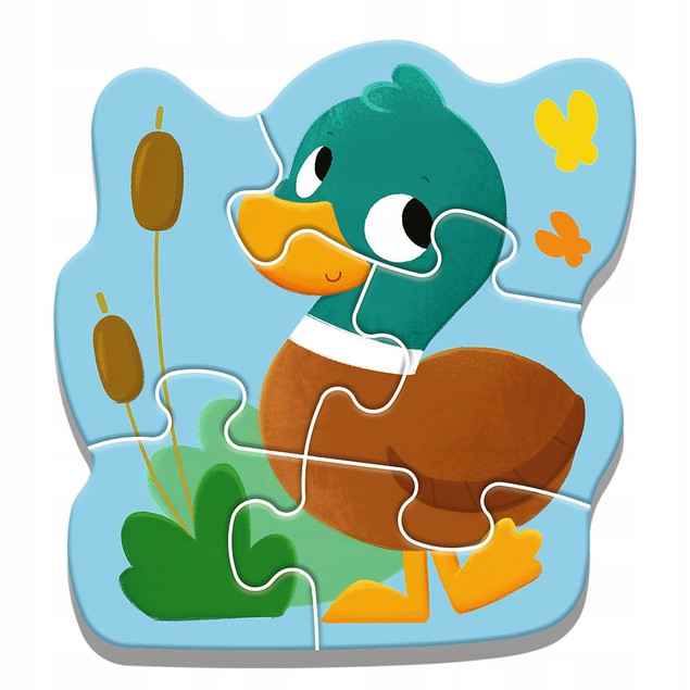 PUZZLE BABY BOBASKOWE ZWIERZĄTKA pierwsze puzzle dla malucha +2 lata