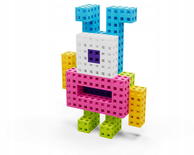 Klocki Konstrukcyjne Meli Cube Pink 50 el. dla Dziewczynki