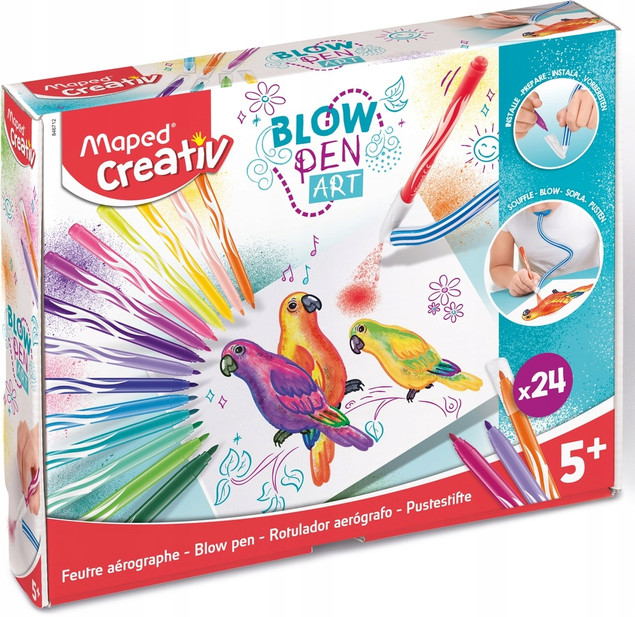 Flamastry dmuchane Blow Pen 24 kolory | Maped