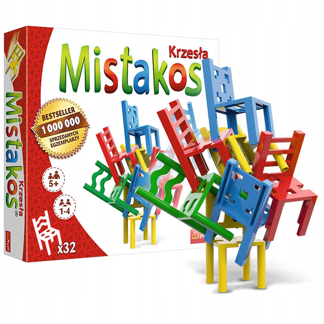 PROMO Mistakos krzesła 4-os. gra 02074 Trefl p8
