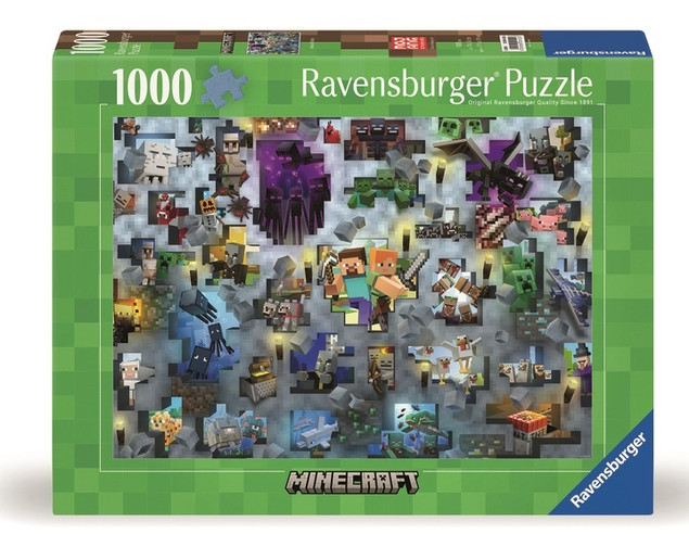 Puzzle Ravensburger 1000 elementów Minecraft Challenge