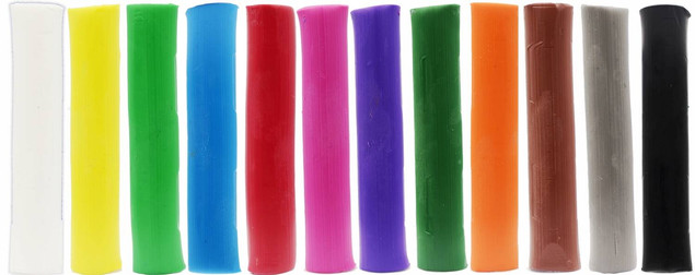 Plastelina Szkolna 12 Kolorów Inspiria