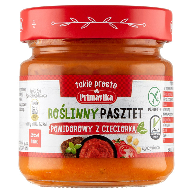 Pasztet pomidorowy z cieciorką 160 g Primavika