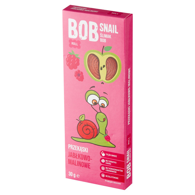 ŚLIMAK BOB SNAIL PRZEKĄSKA bez cukru glutenu 30G MIX SMAKÓW x 6szt 0,24KG