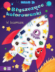 W Kosmosie Błyszczące Kolorowanki z Naklejkami 3D Zielona Sowa Natalia Berlik