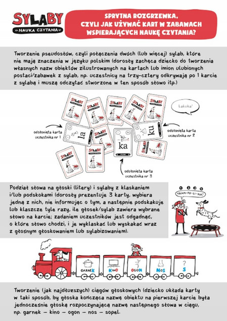 SY-LA-BY. Nauka czytania – Gra planszowa dla dzieci 6+ Nasza Księgarnia