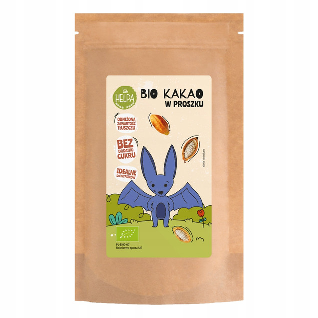 Bio Kakao w proszku 200 g HELPA ekologiczne