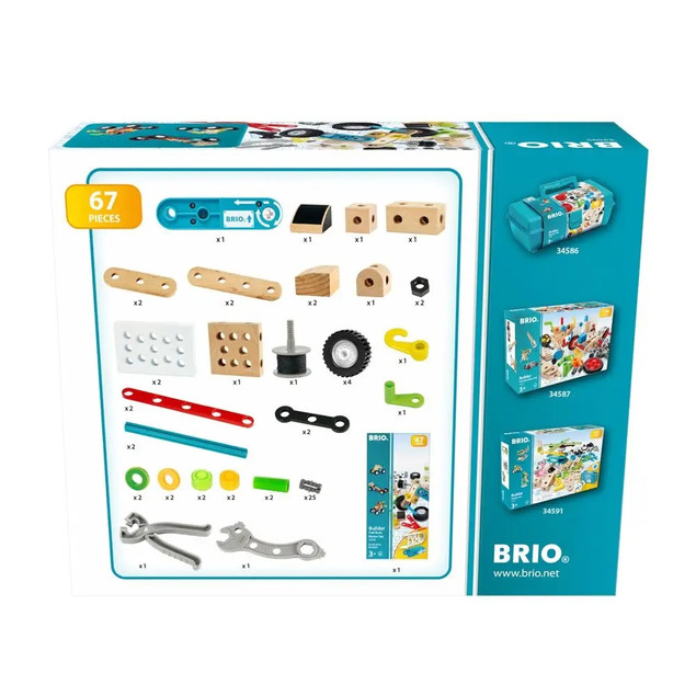 Klocki konstrukcyjne Brio Builder Pull Back Motor Set 34595