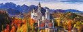 Puzzle panoramiczne Zamek Neuschwanstein 1000 elementów